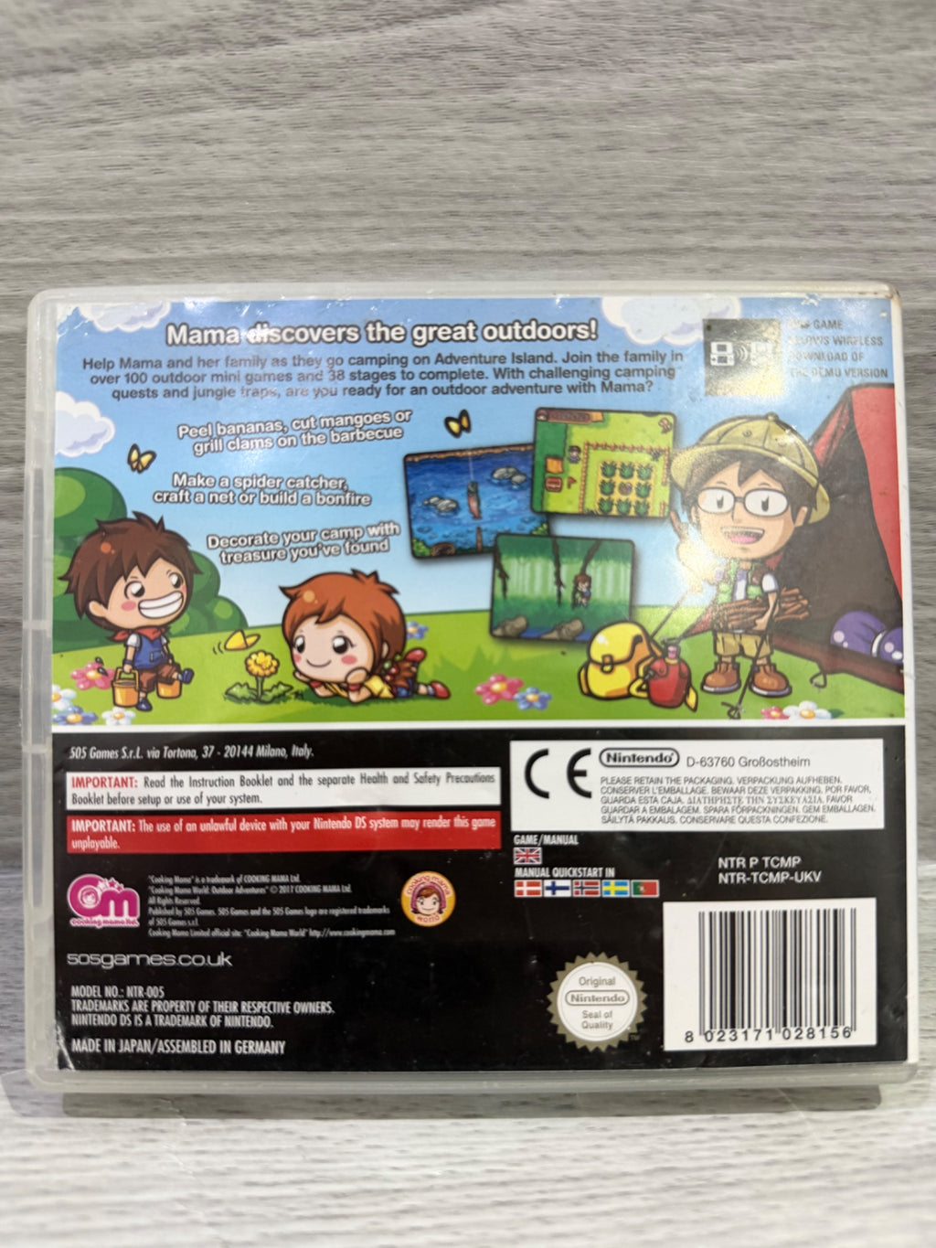 Cooking Mama: World Outdoor Adventures DS Complete With Manual PAL UK Tested