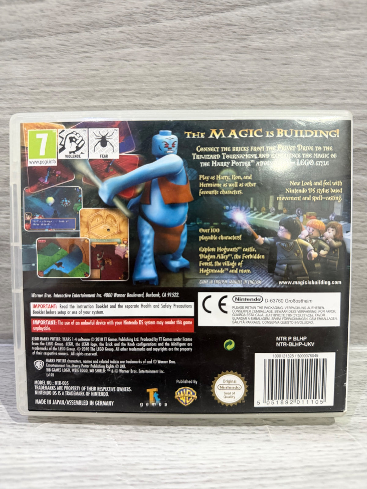 Lego Harry Potter, Years 1-4 Nintendo DS No Manual PAL UK Tested Working