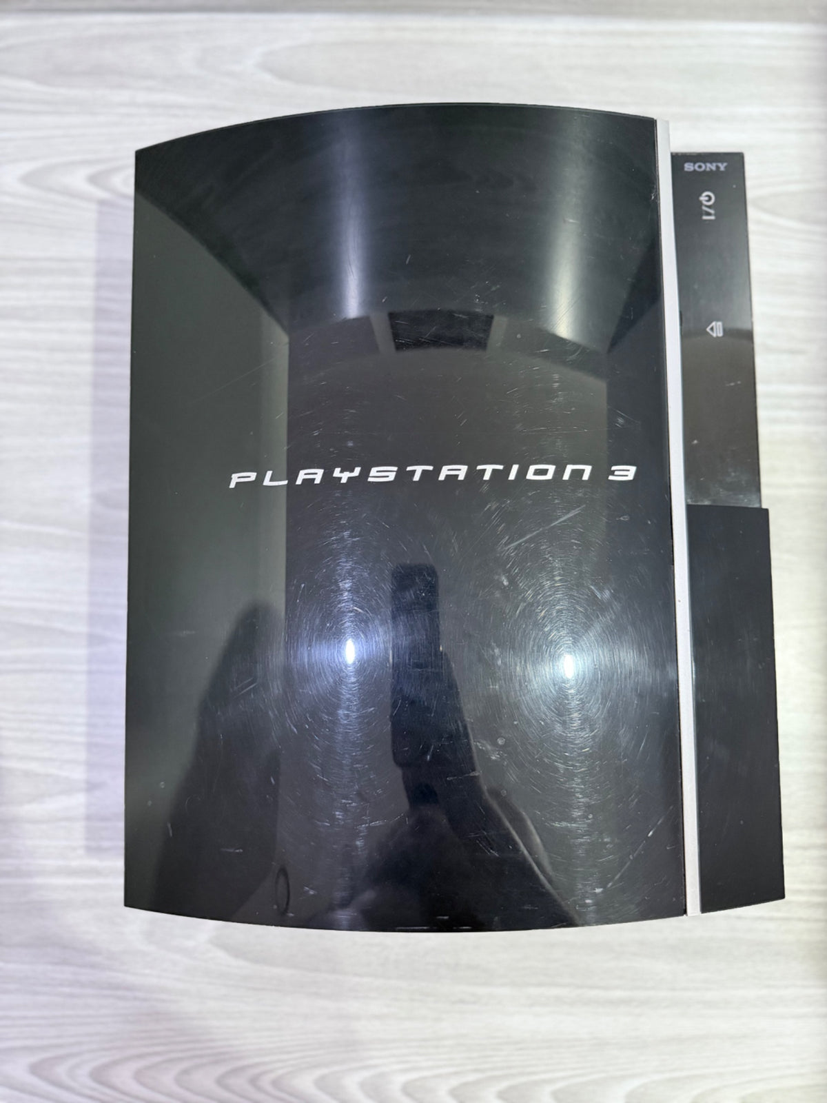 Sony PlayStation 3 Original 80GB Black Console Genuine Black Controller Tested