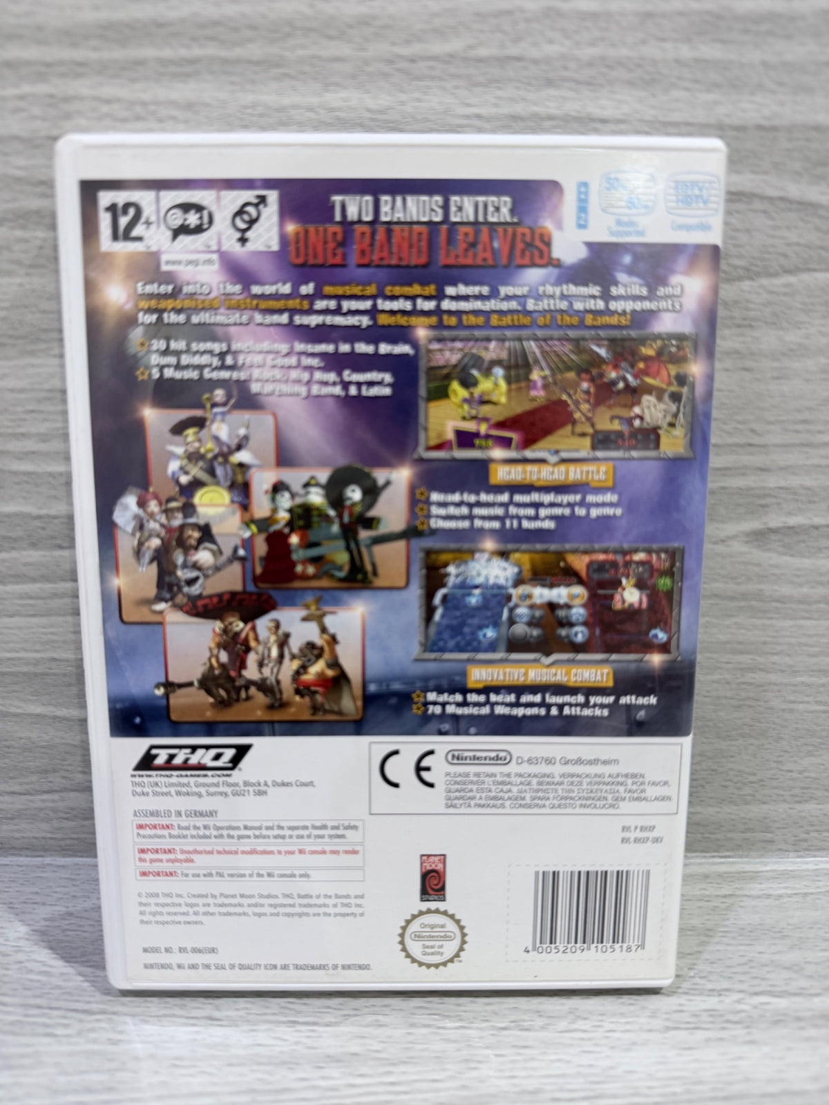 Battle Of The Bands Nintendo Wii Complete With Manual PAL UK Tested Working
