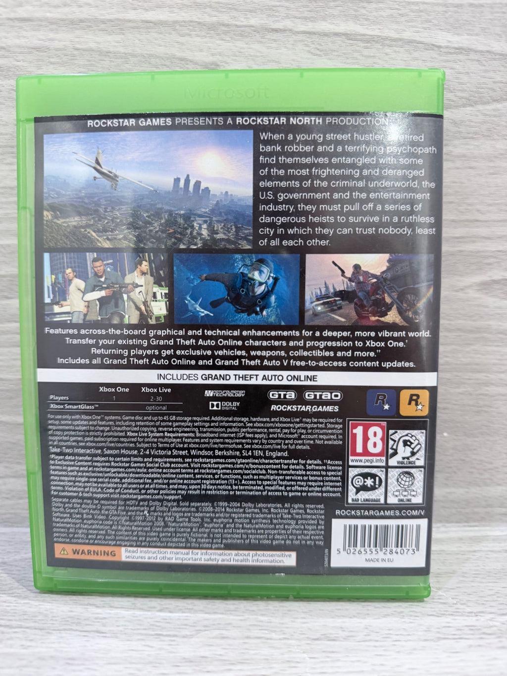 Grand Theft Auto V (5) Microsoft Xbox One Boxed PAL UK Tested Working