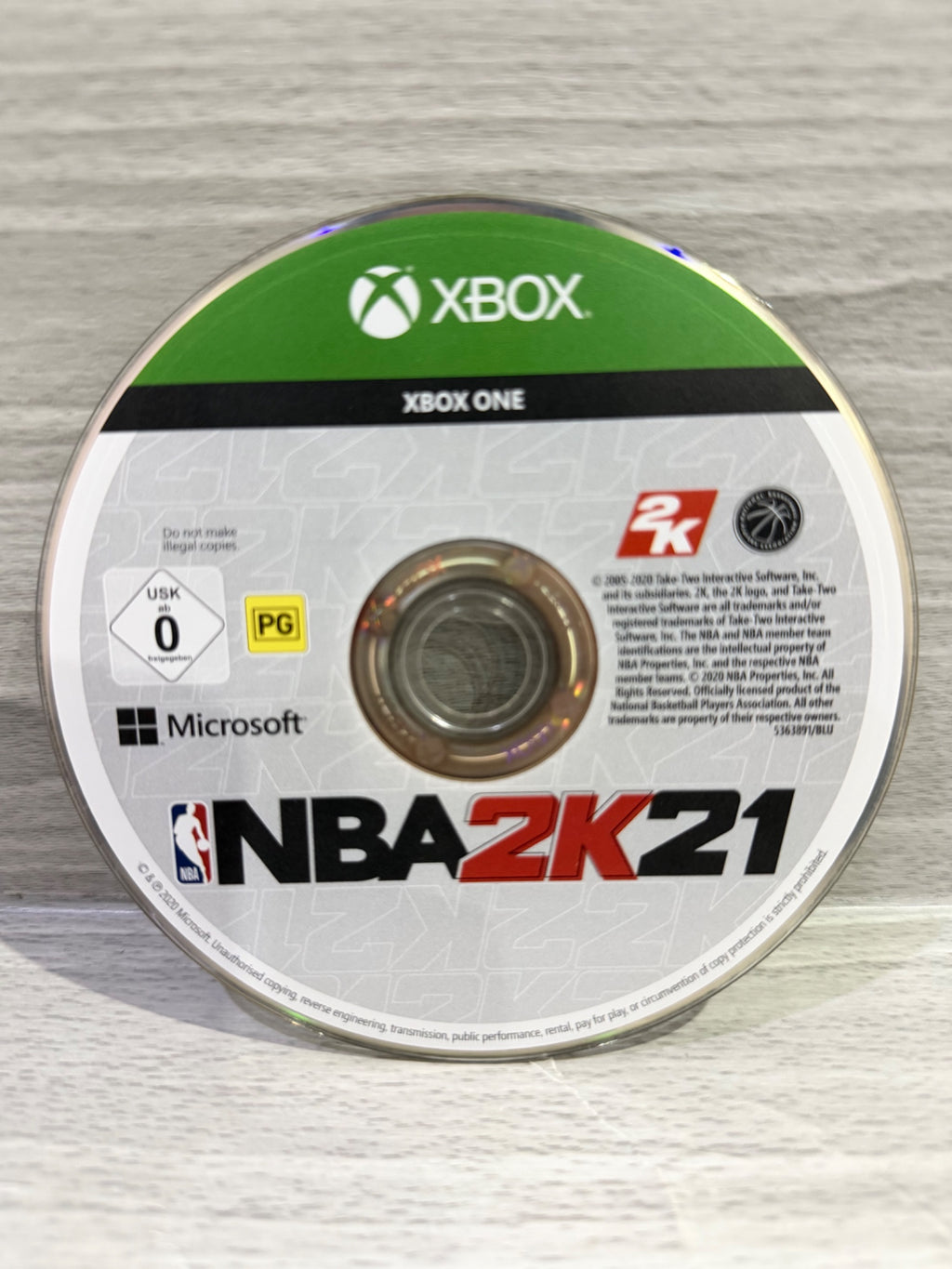 NBA 2K21 (No DLC) Microsoft Xbox One Disc Only PAL UK Tested Working