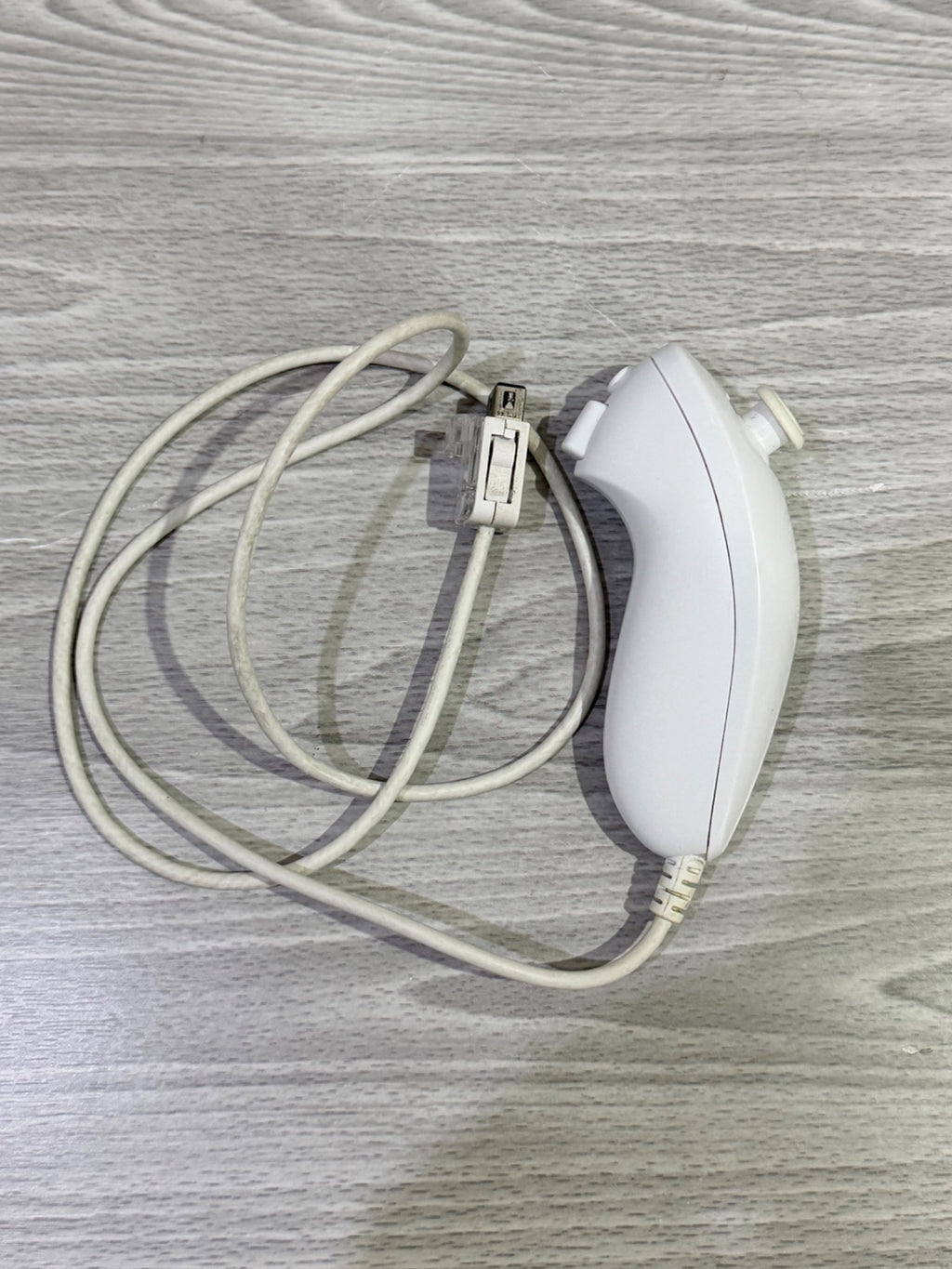 Nintendo Wii/Wii U Official Nunchuck White White Controller Original Tested
