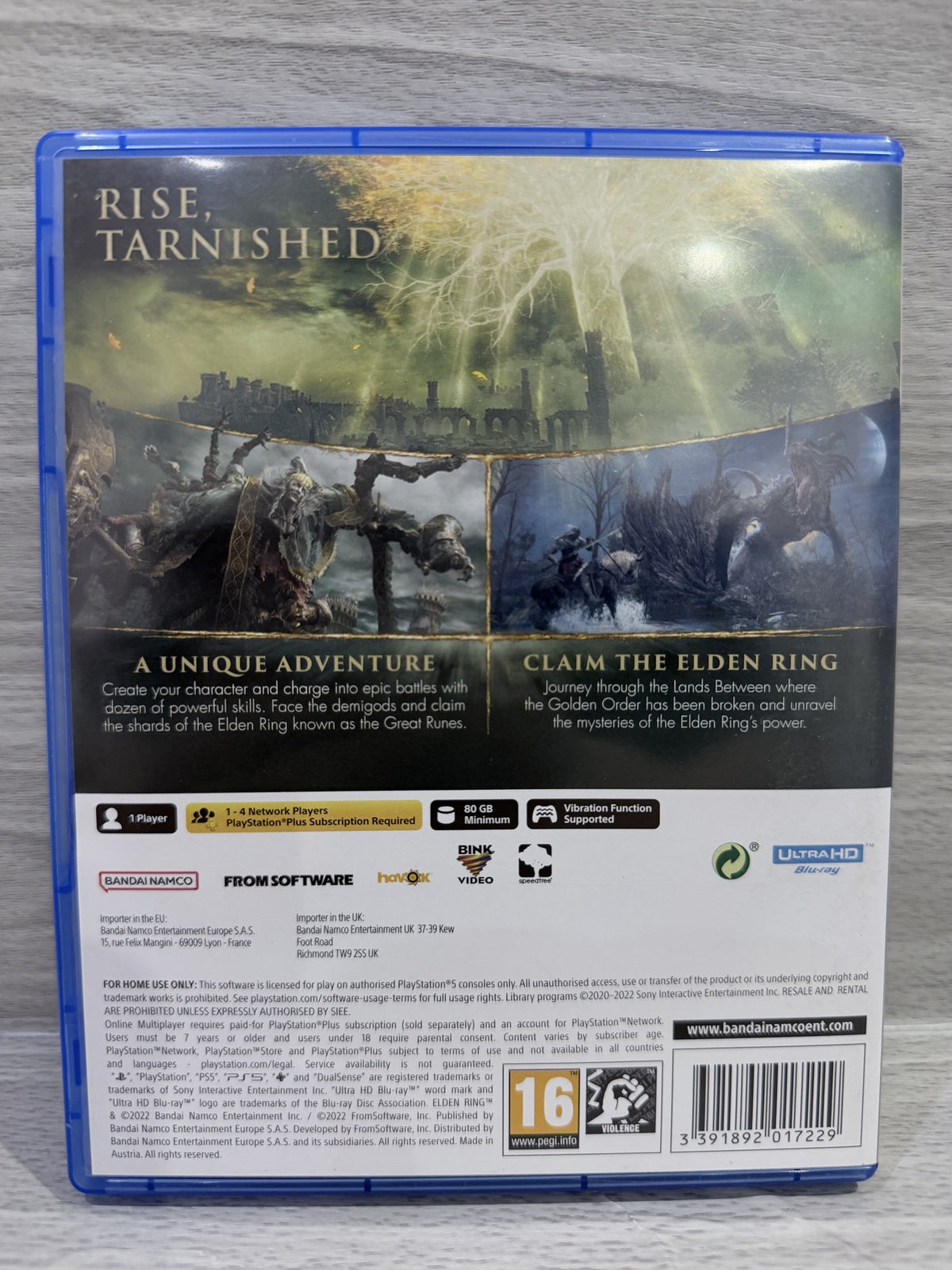 Elden Ring (No DLC) Sony PlayStation 5 Boxed PAL UK Tested Working