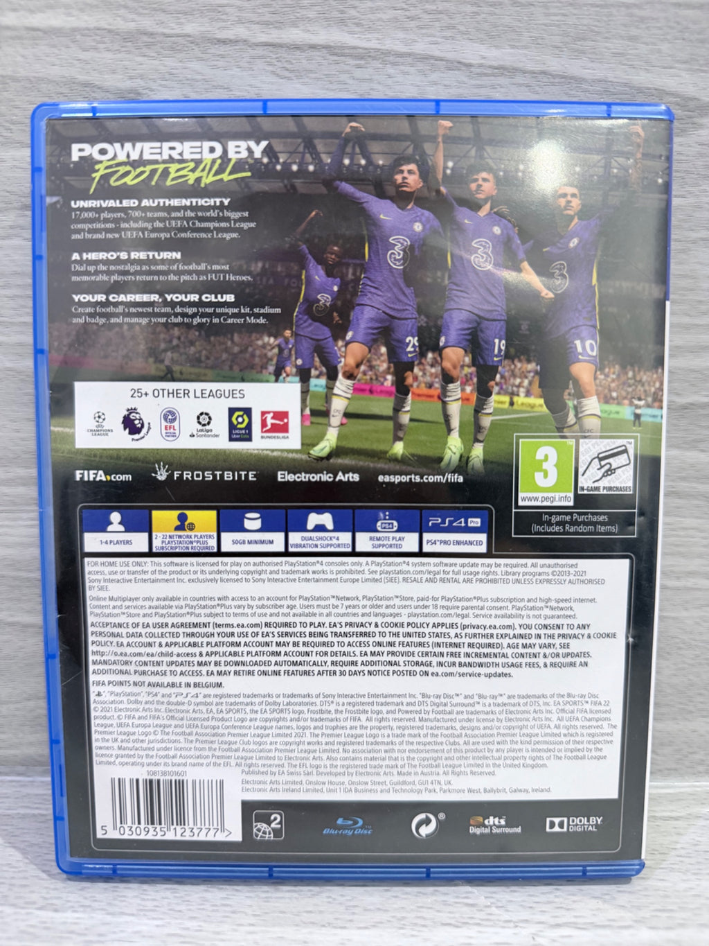 FIFA 22 Sony PlayStation 4 Boxed PAL UK Tested Working