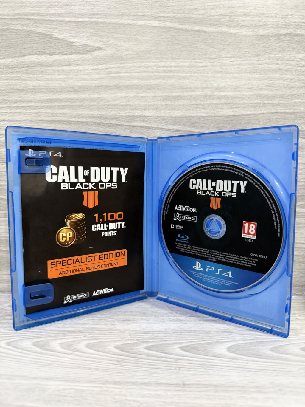 Call Of Duty: Black Ops 4 (No DLC) Sony PlayStation 4 Boxed PAL UK Tested