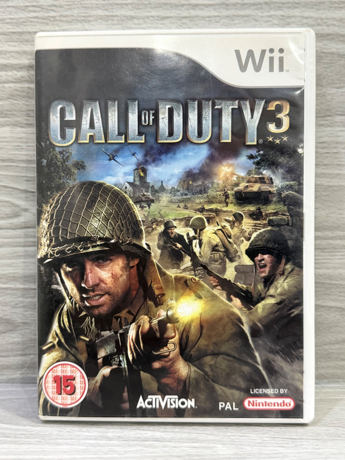Call of Duty 3 (15) Nintendo Wii Complete With Manual PAL UK Tested Working