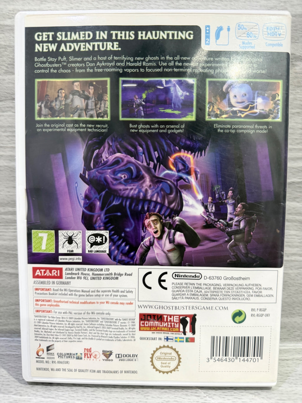 Ghostbusters Nintendo Wii Complete With Manual PAL UK Tested Working
