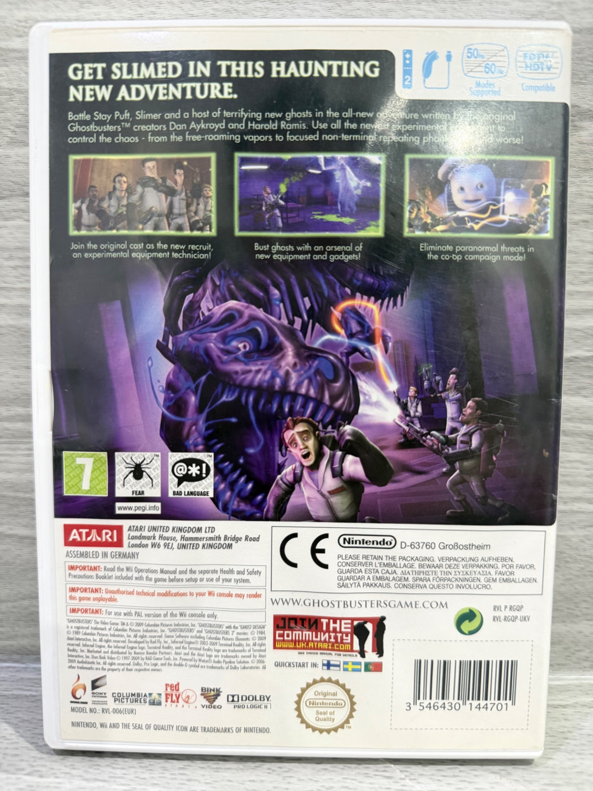 Ghostbusters Nintendo Wii Complete With Manual PAL UK Tested Working