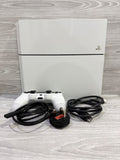 Sony PlayStation 4 Original 500GB White Console Genuine White Controller Tested