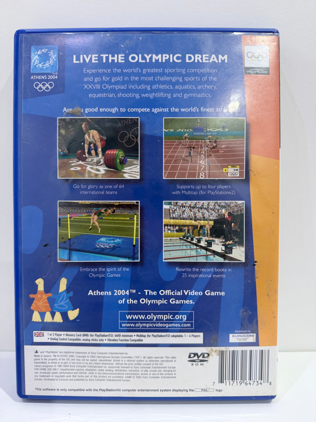 Athens 2004 Sony PlayStation 2 Complete With Manual PAL UK Tested Working