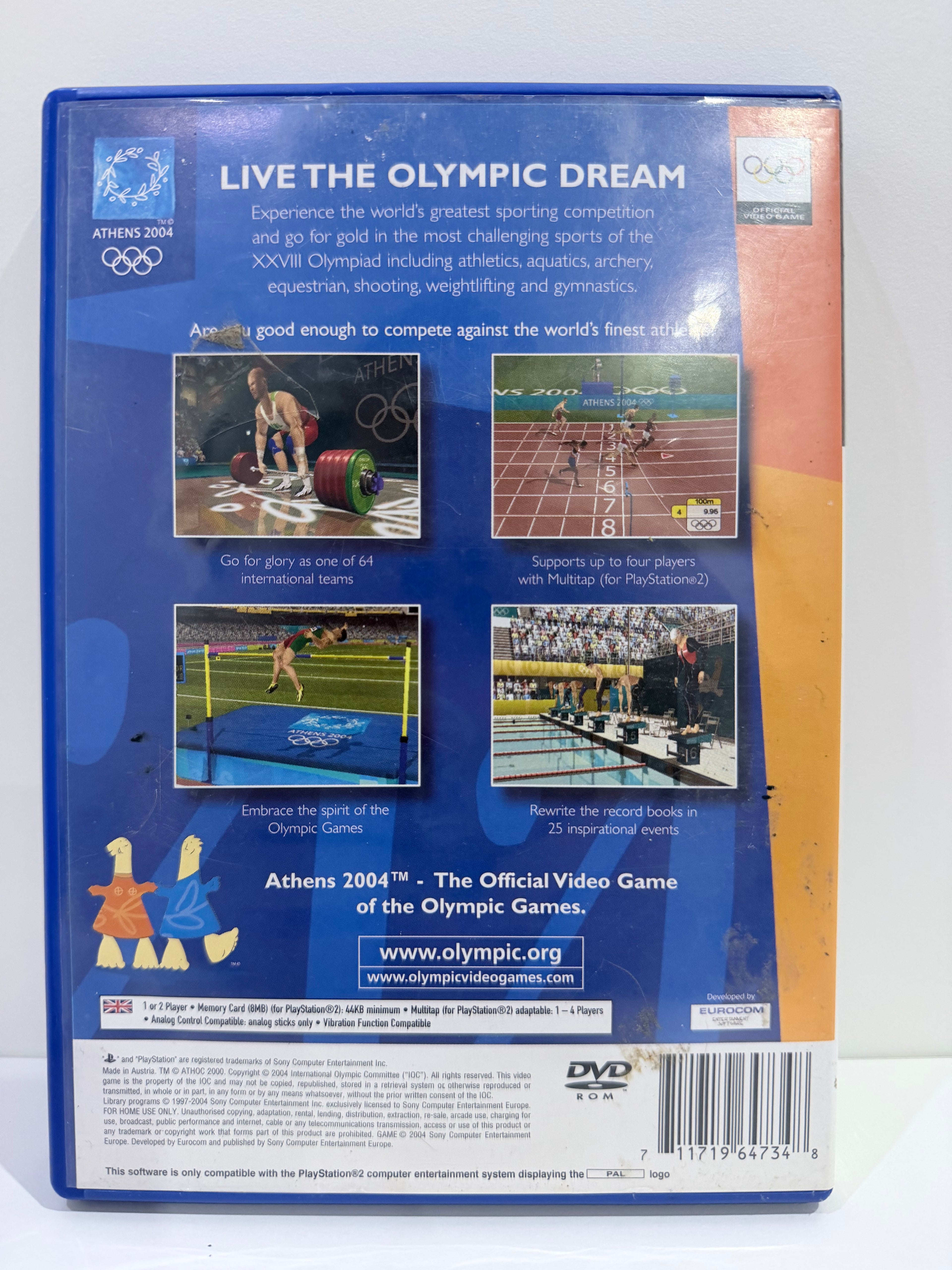 Athens 2004 Sony PlayStation 2 Complete With Manual PAL UK Tested Working