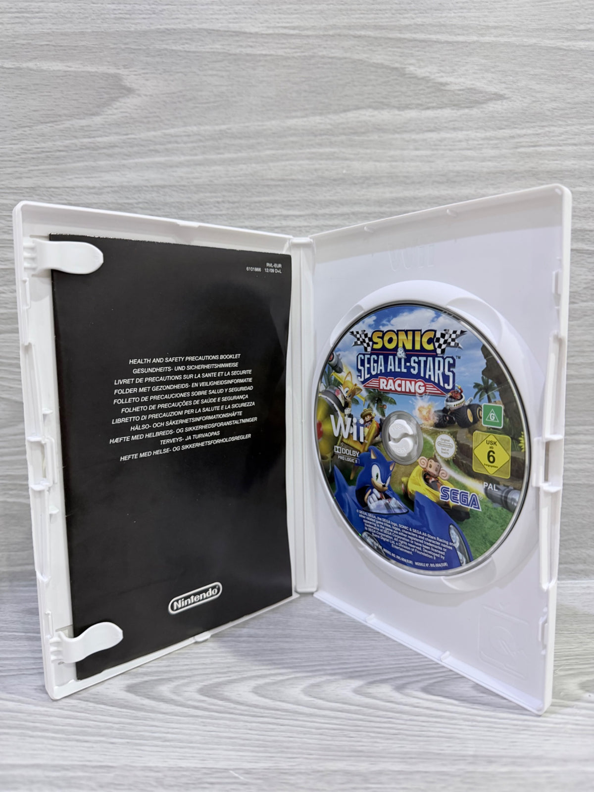 Sonic & Sega All-Star Racing (No Wheel) Nintendo Wii No Manual PAL UK Tested