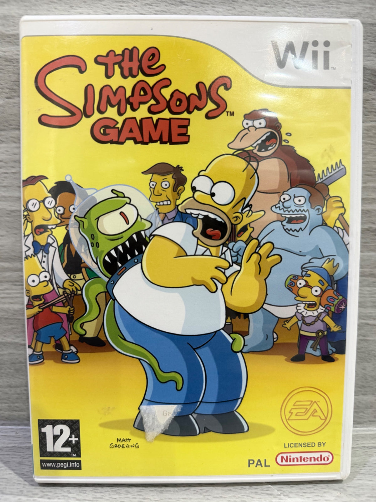 Simpsons Game, The Nintendo Wii Complete With Manual PAL UK Tested Working