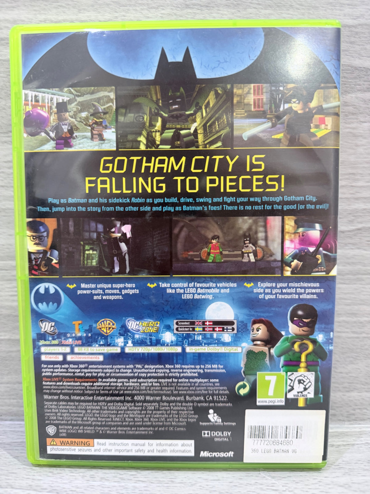 Lego: Batman Xbox Classics Microsoft Xbox 360 Complete With Manual PAL UK Tested
