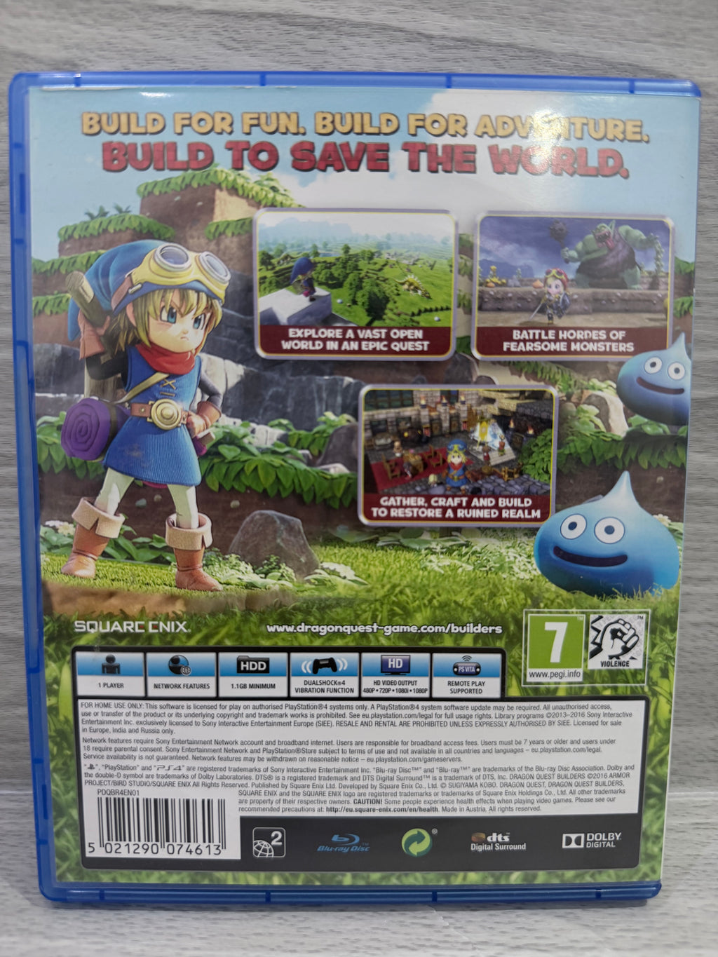 Dragon Quest Builders Sony PlayStation 4 Boxed PAL UK Tested Working