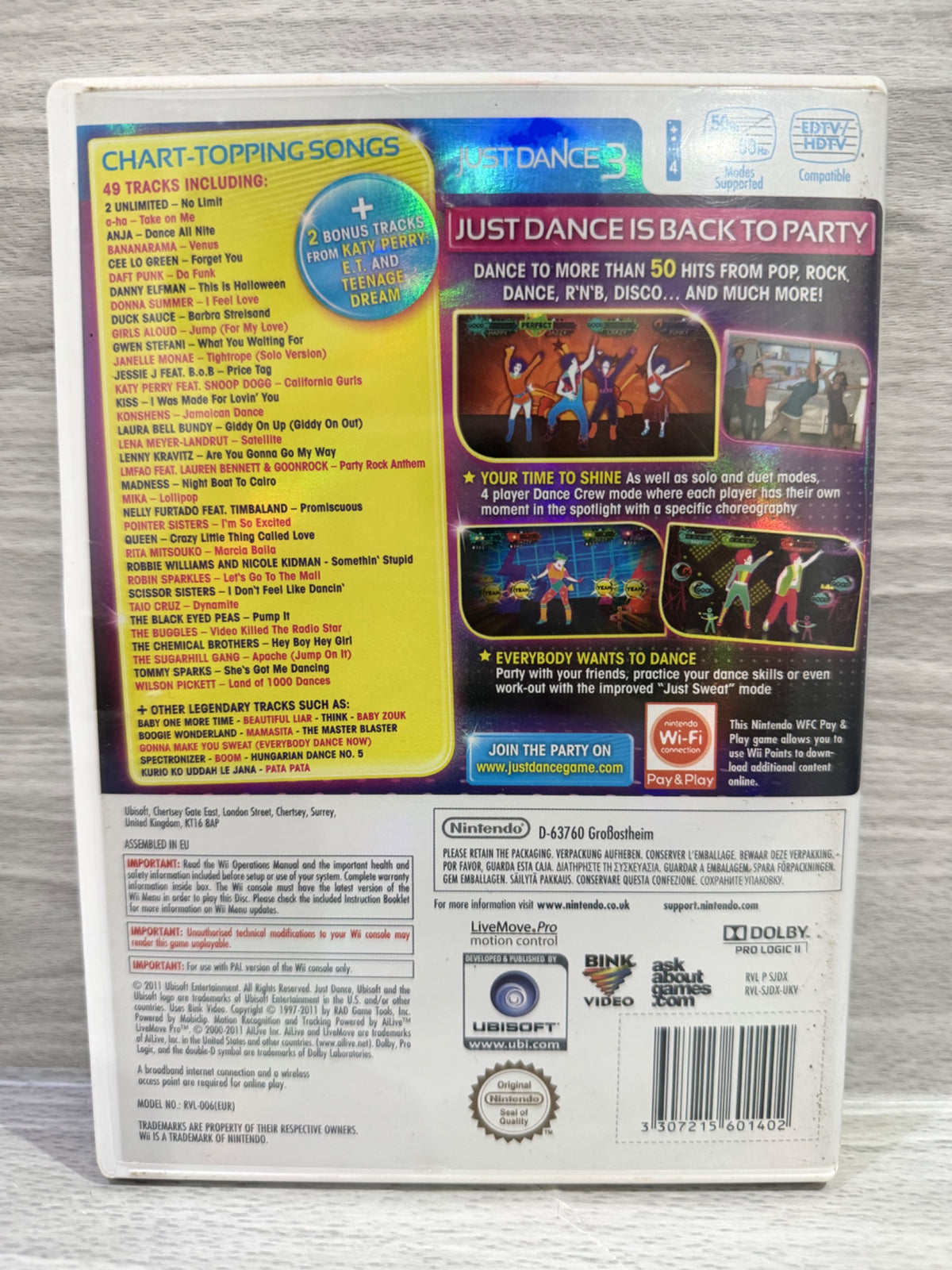 Just Dance 3: Special Edition Nintendo Wii Complete With Manual PAL UK Tested
