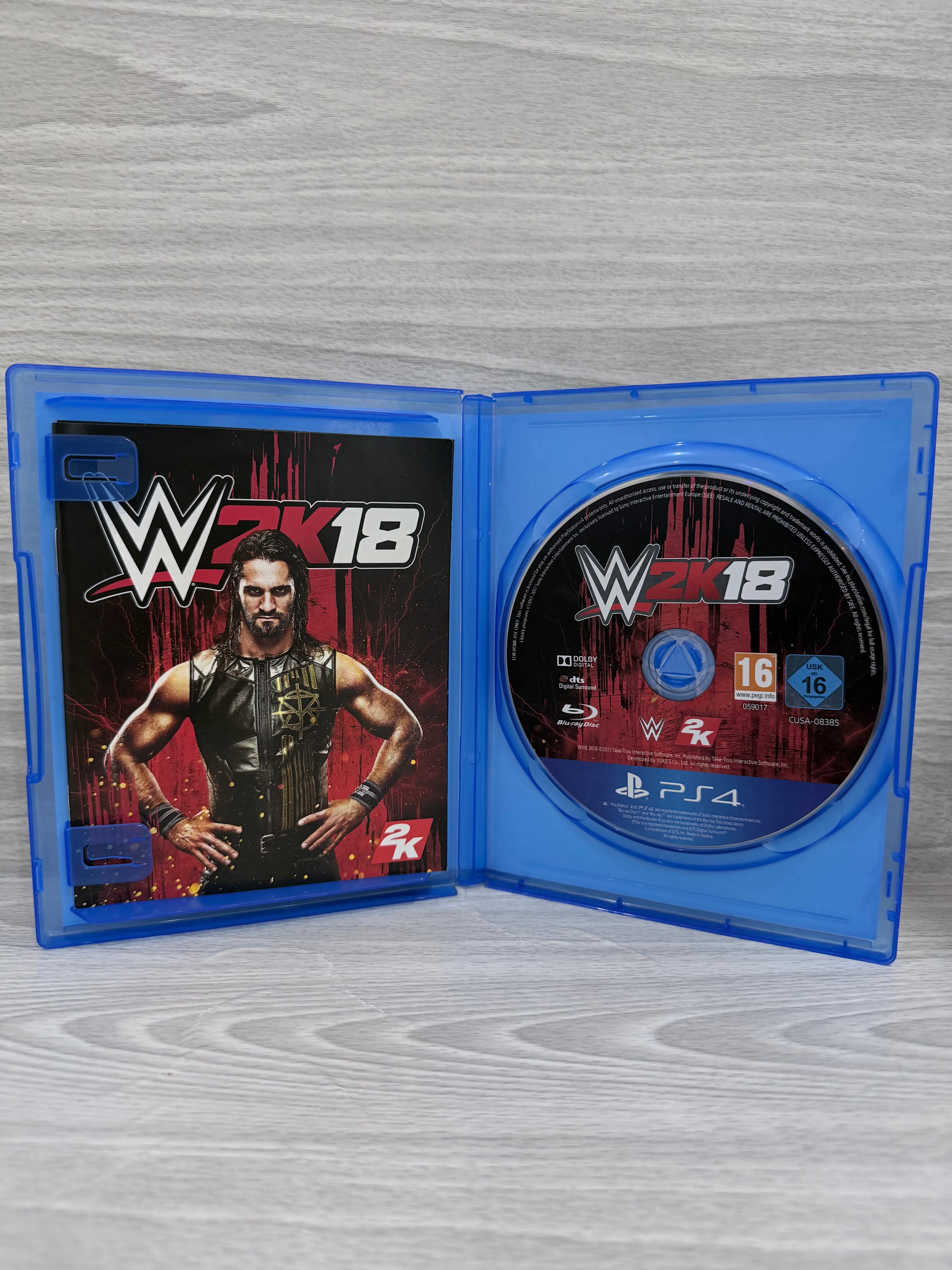 WWE 2K18 Sony PlayStation 4 Boxed PAL UK Tested Working
