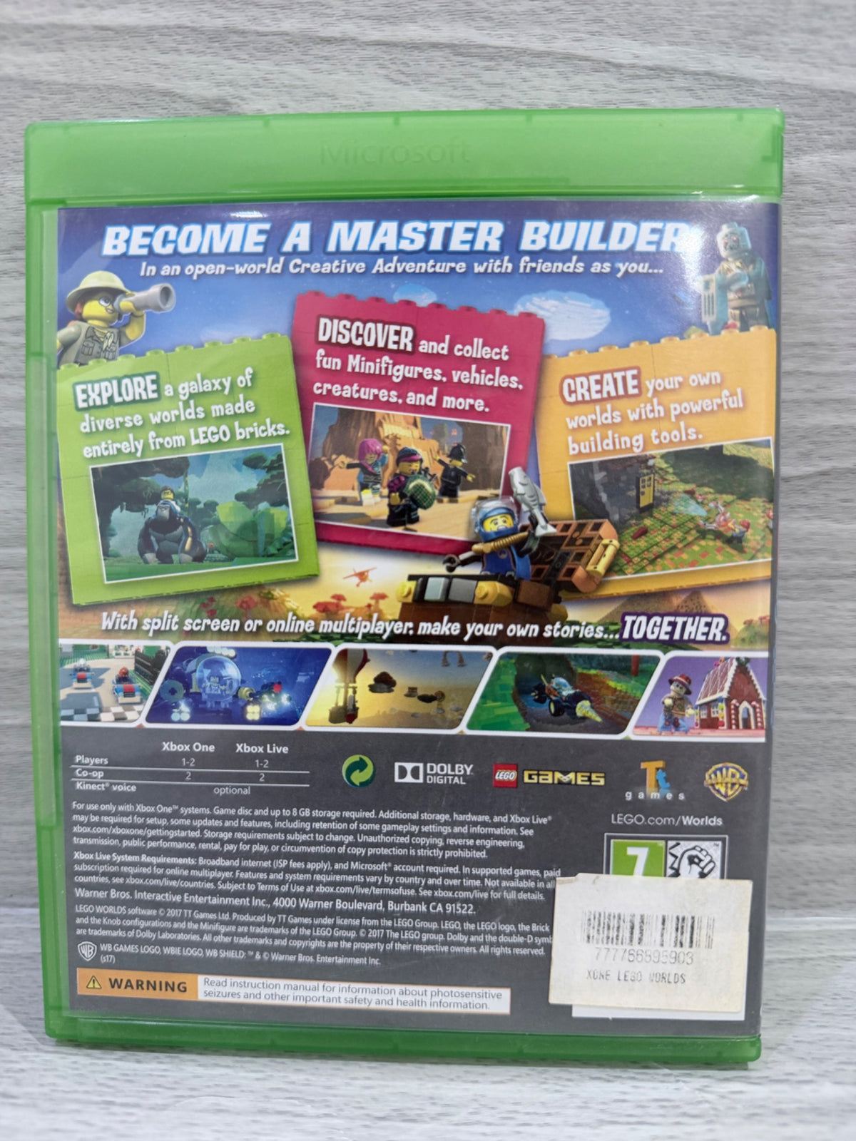 LEGO Worlds Microsoft Xbox One Boxed PAL UK Tested Working