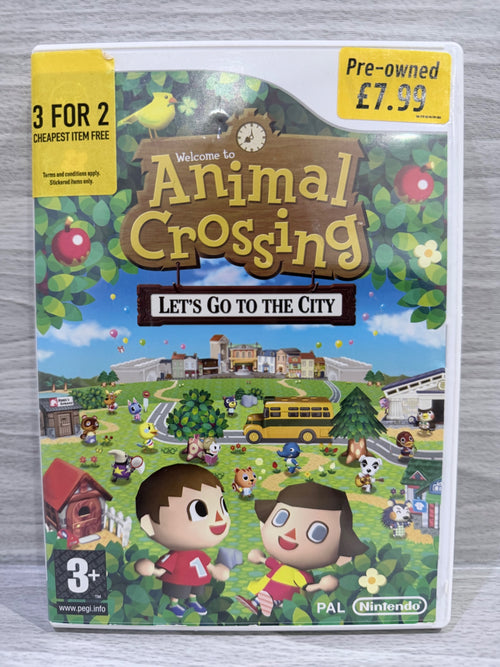 Animal Crossing Lets Go To The City (Game Only) Wii PAL UK Tested