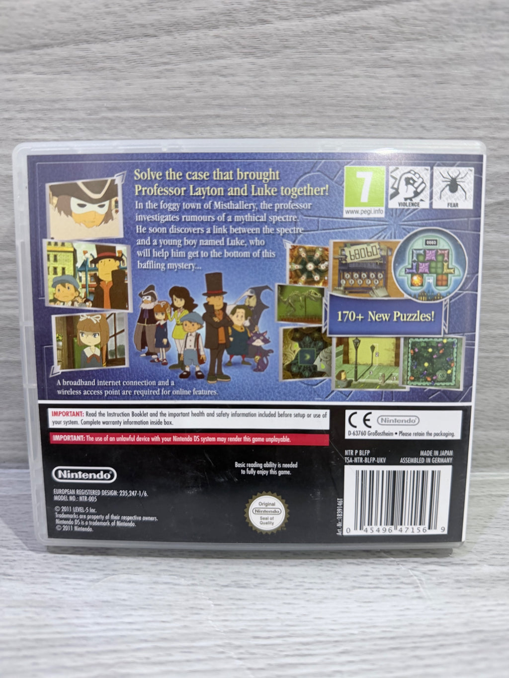 Professor Layton and the Spectre's Call DS Complete With Manual PAL UK Tested