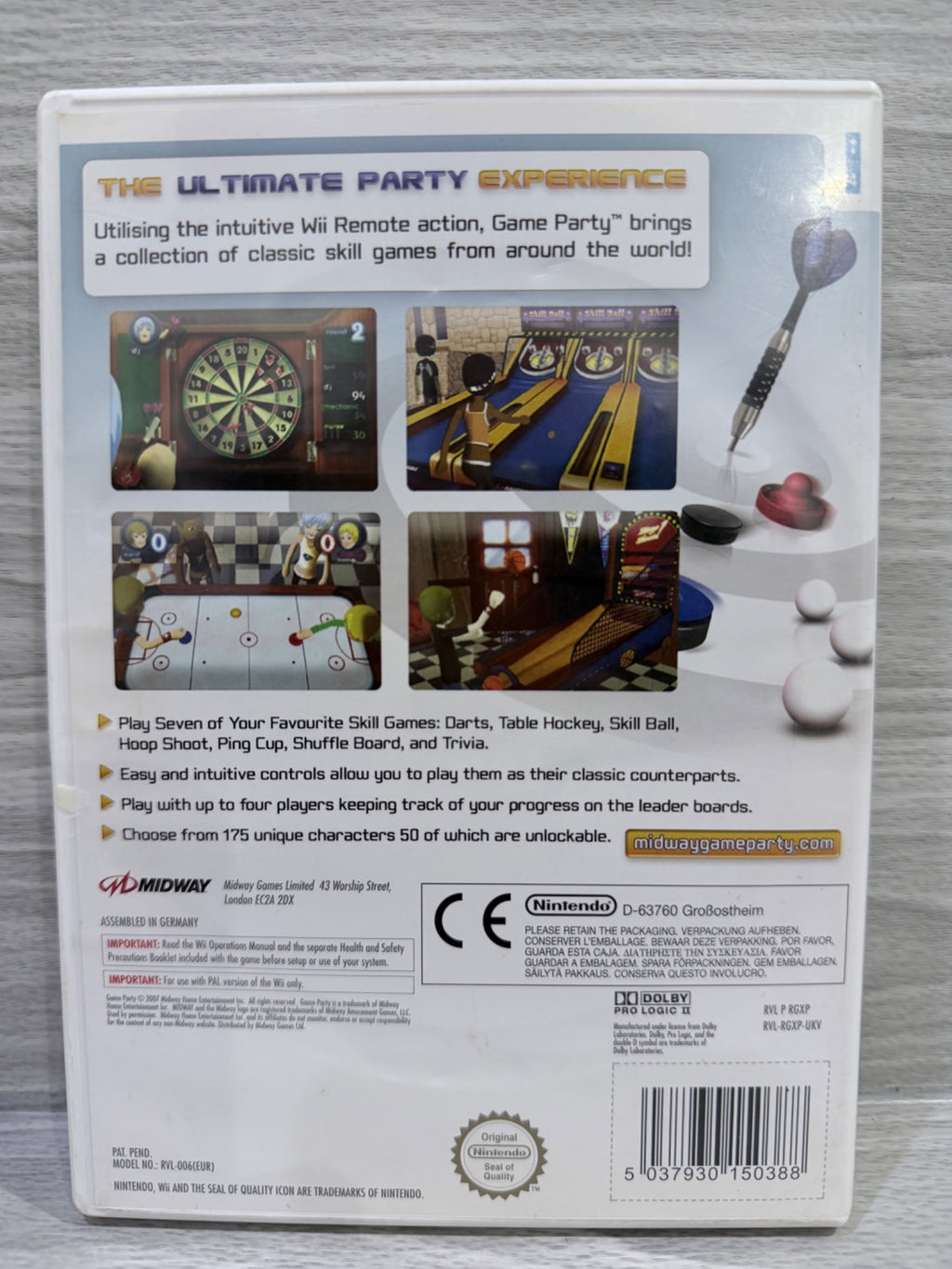 Game Party Nintendo Wii No Manual PAL UK Tested Working