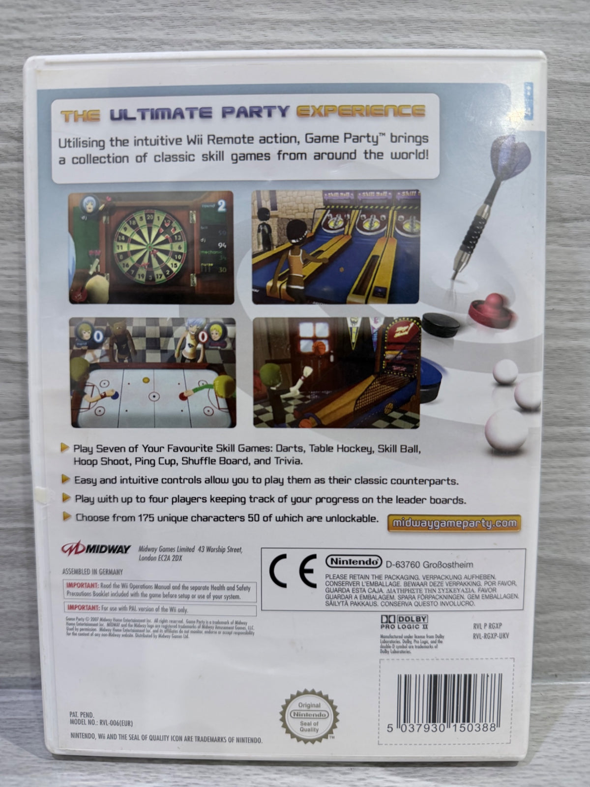 Game Party Nintendo Wii No Manual PAL UK Tested Working