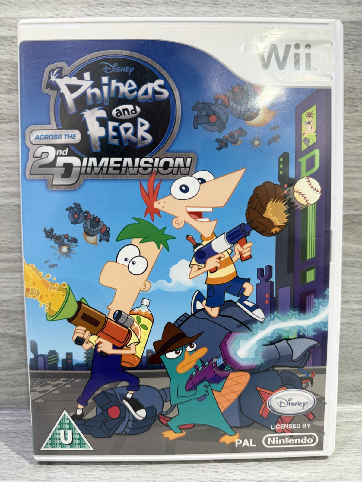 Phineas and Ferb Across the 2nd Dimension Wii Complete With Manual PAL UK Tested