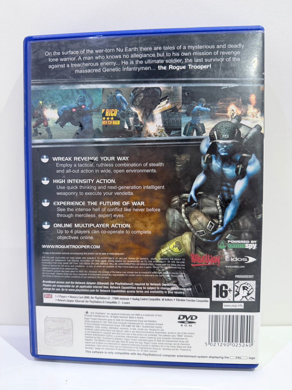 Rogue Trooper Sony PlayStation 2 Complete With Manual PAL UK Tested Working