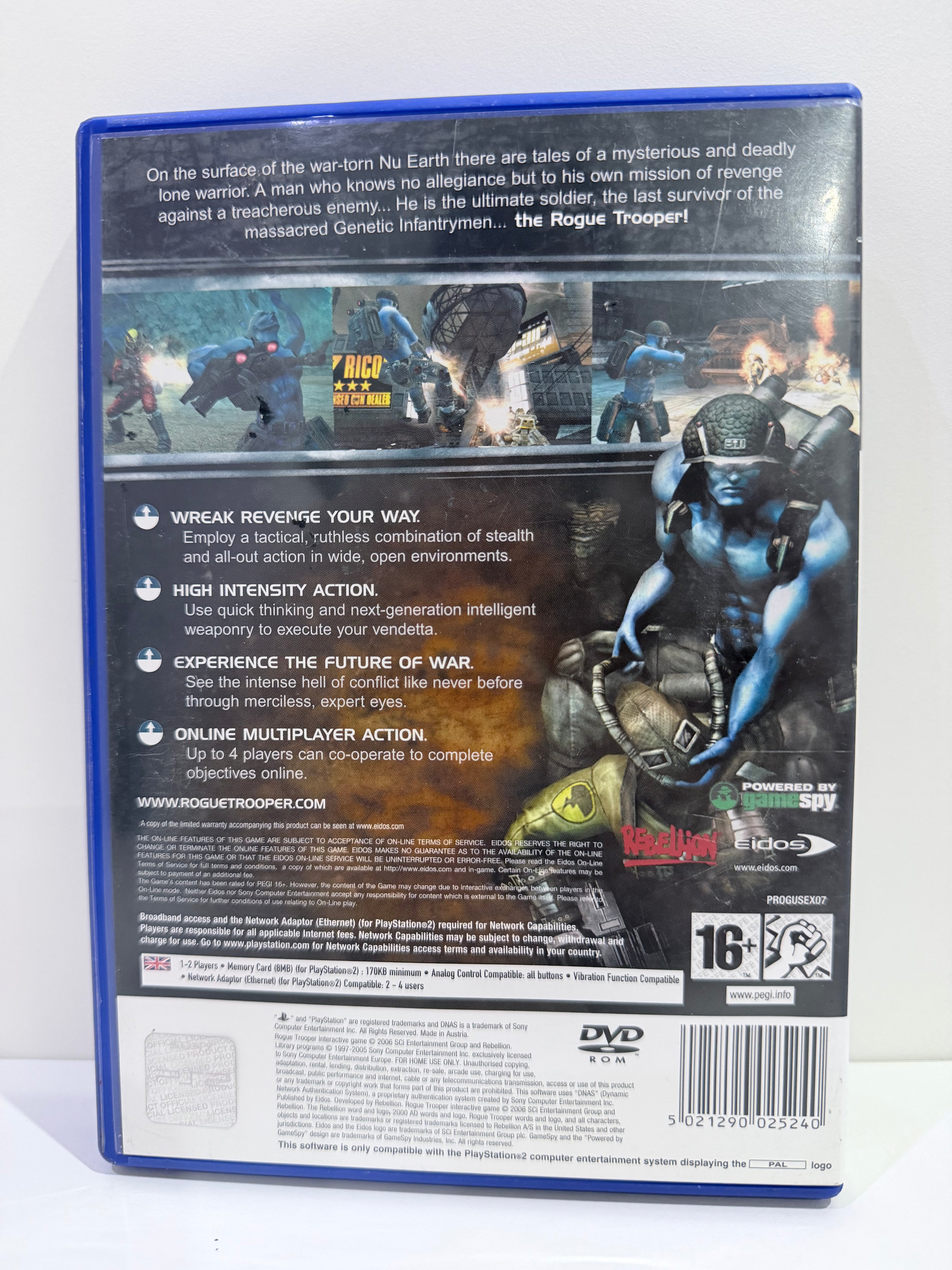 Rogue Trooper Sony PlayStation 2 Complete With Manual PAL UK Tested Working