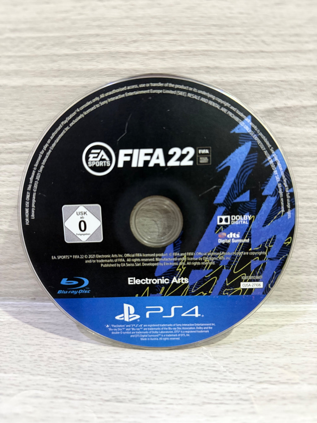 FIFA 22 Sony PlayStation 4 Disc Only PAL UK Tested Working